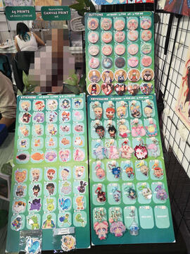 Stickers, Buttons and Keychains