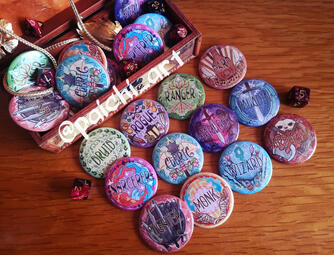 Dungeons and Dragons class buttons