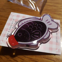 Soy Sauce Fish acrylic pin