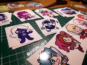 Deltarune and MHA stickers